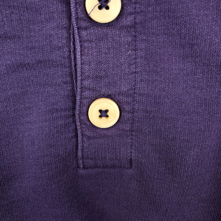 Patagonia Long-Sleeve Polo Shirt, Men's Size XL (approx.) cotton purple type Vintage Second Hand