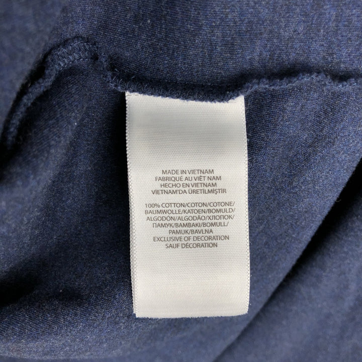 Ralph Lauren POLO RALPH LAUREN long-sleeved polo shirt, men's size XXL cotton navy blue type Vintage Second Hand