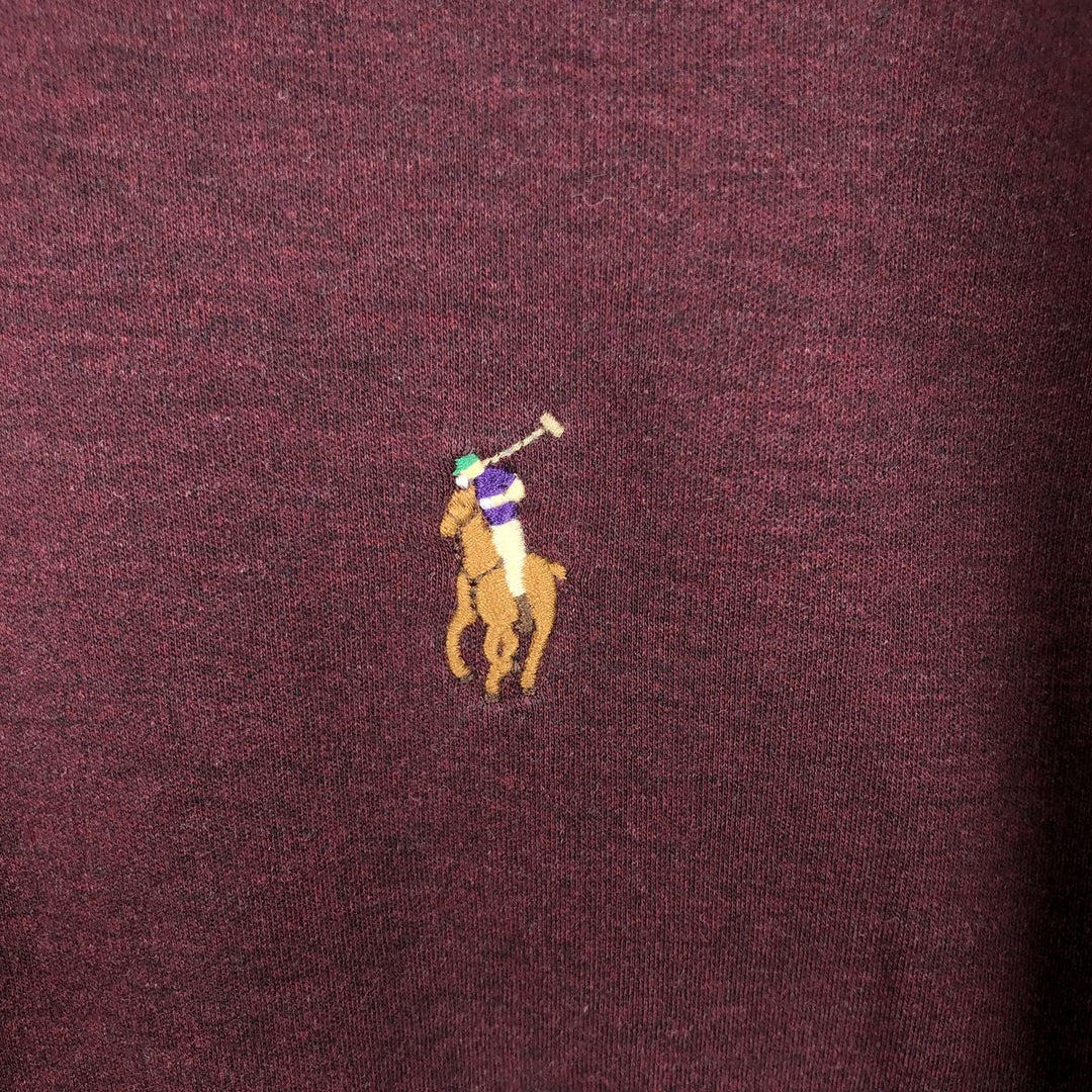 Ralph Lauren POLO RALPH LAUREN CLASSIC FIT long sleeve polo shirt men's XL equivalent cotton Purple type red-purple Vintage Second Hand