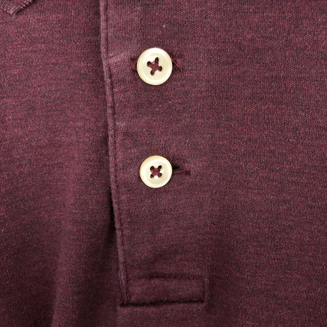 Ralph Lauren POLO RALPH LAUREN CLASSIC FIT long sleeve polo shirt men's XL equivalent cotton Purple type red-purple Vintage Second Hand