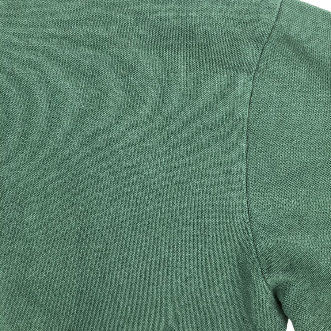 Ralph Lauren POLO RALPH LAUREN CUSTOM FIT long sleeve polo shirt men's size L cotton green type Vintage Second Hand