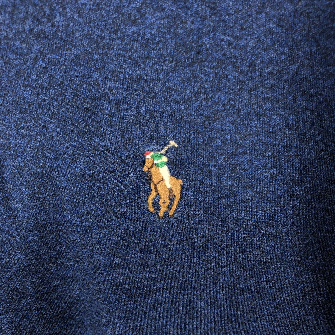 Ralph Lauren POLO RALPH LAUREN CLASSIC FIT long-sleeved polo shirt, men's size L cotton navy blue type Vintage Second Hand