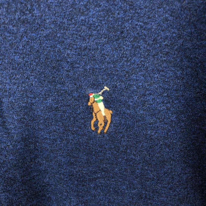 Ralph Lauren POLO RALPH LAUREN CLASSIC FIT long-sleeved polo shirt, men's size L cotton navy blue type Vintage Second Hand