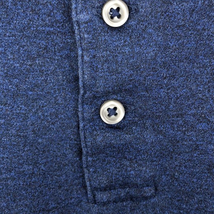 Ralph Lauren POLO RALPH LAUREN CLASSIC FIT long-sleeved polo shirt, men's size L cotton navy blue type Vintage Second Hand