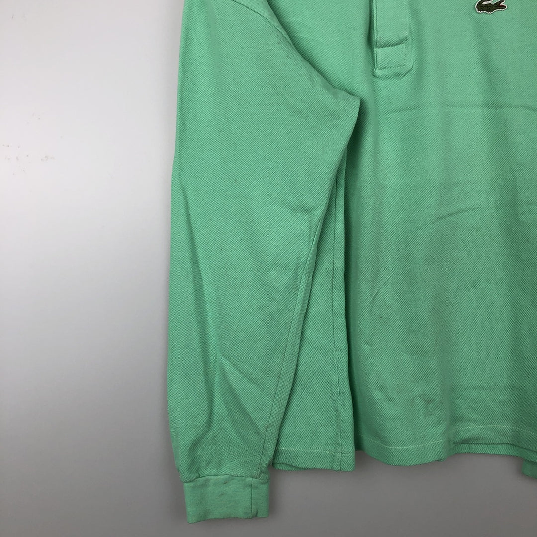 Lacoste LACOSTE Long Sleeve Polo Shirt Size 6 Men's XL cotton Mint green Vintage Second Hand