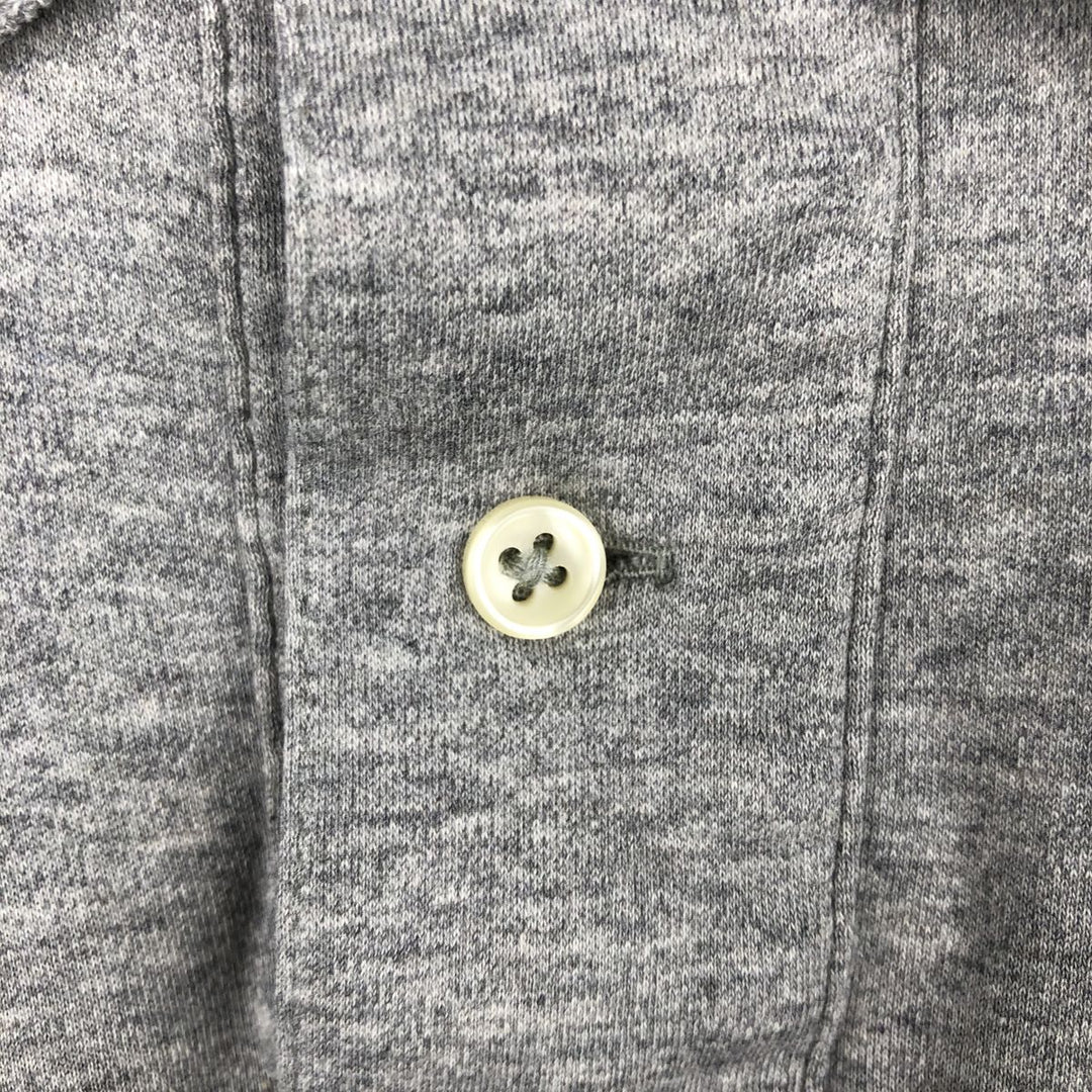 Ralph Lauren POLO RALPH LAUREN CUSTOM SLIM FIT long-sleeved polo shirt, men's size M unclear gray type Vintage Second Hand