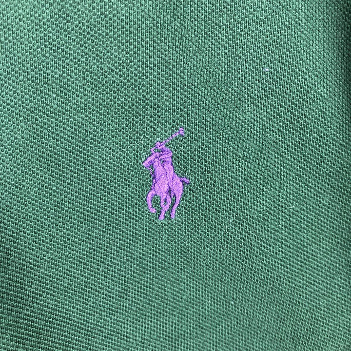 Ralph Lauren POLO by Ralph Lauren long sleeve polo shirt, men's XL size cotton green type Vintage Second Hand