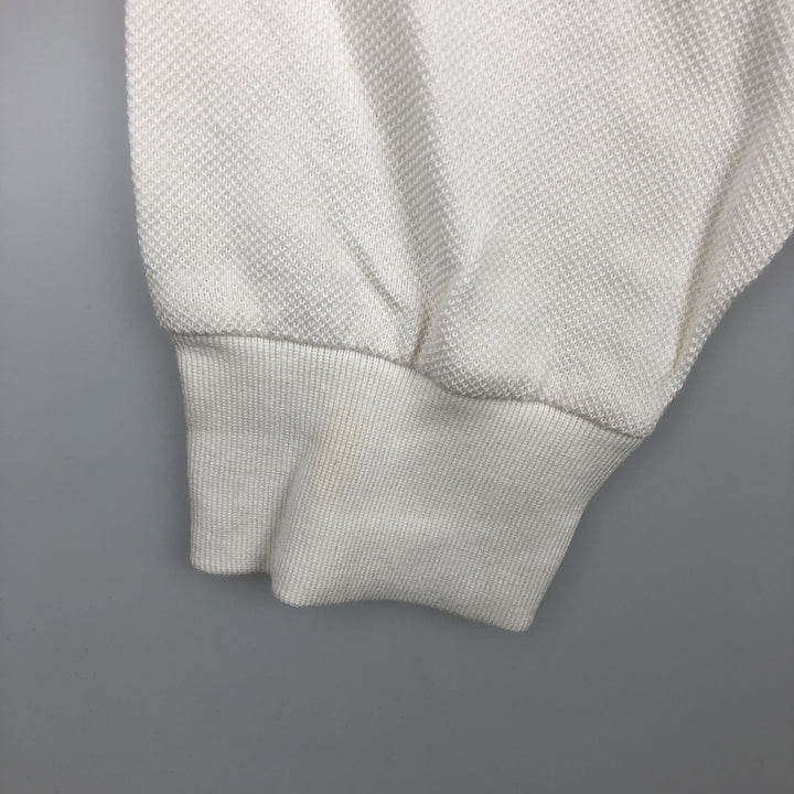 Ralph Lauren POLO GOLF long-sleeved polo shirt, men's size XL Pima Cotton white type Vintage Second Hand