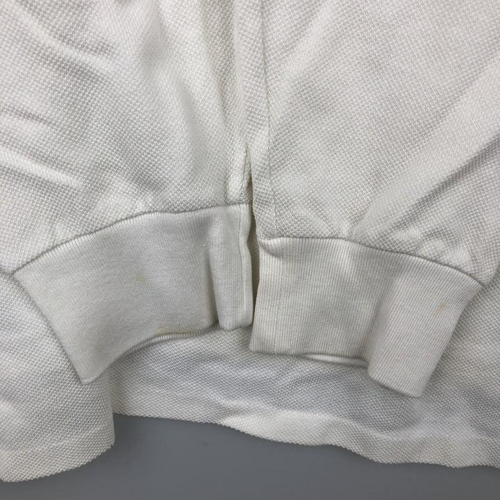 Ralph Lauren POLO GOLF long-sleeved polo shirt, men's size XL Pima Cotton white type Vintage Second Hand