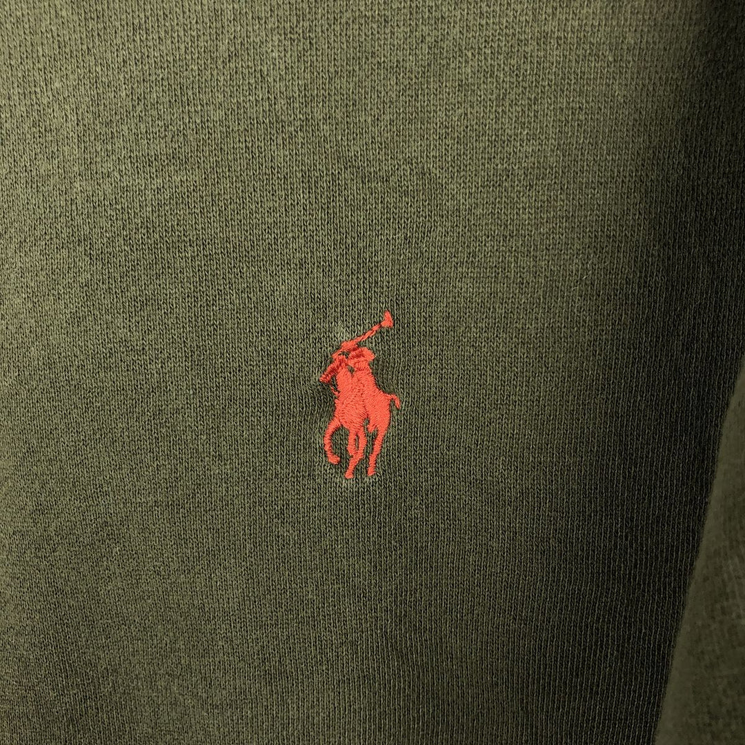 Ralph Lauren POLO by Ralph Lauren long sleeve polo shirt, men's size XXL cotton Khaki type Vintage Second Hand