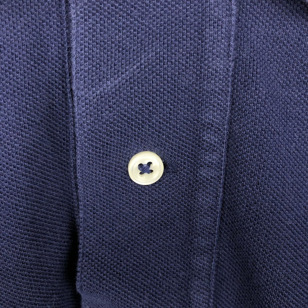 Ralph Lauren POLO by Ralph Lauren long sleeve polo shirt, men's size M cotton navy blue type Vintage Second Hand