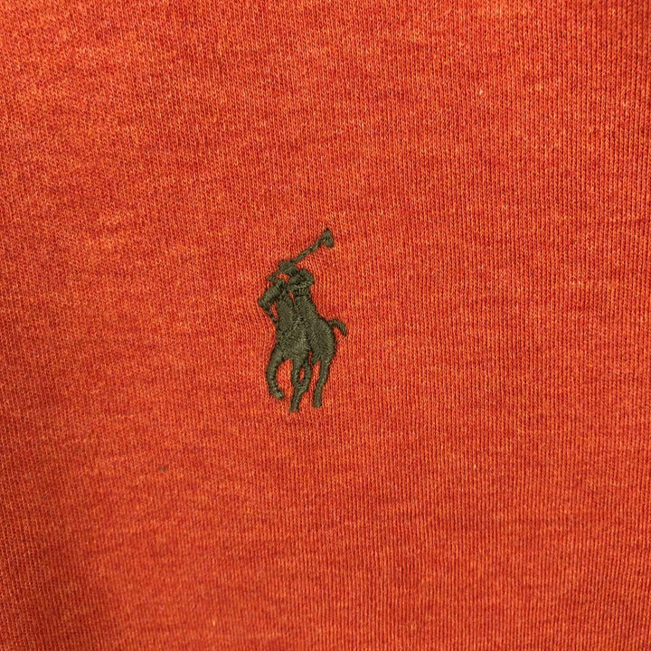 Ralph Lauren POLO by Ralph Lauren long sleeve polo shirt, men's XL size cotton red type reddish brown Vintage Second Hand