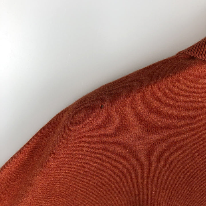 Ralph Lauren POLO by Ralph Lauren long sleeve polo shirt, men's XL size cotton red type reddish brown Vintage Second Hand