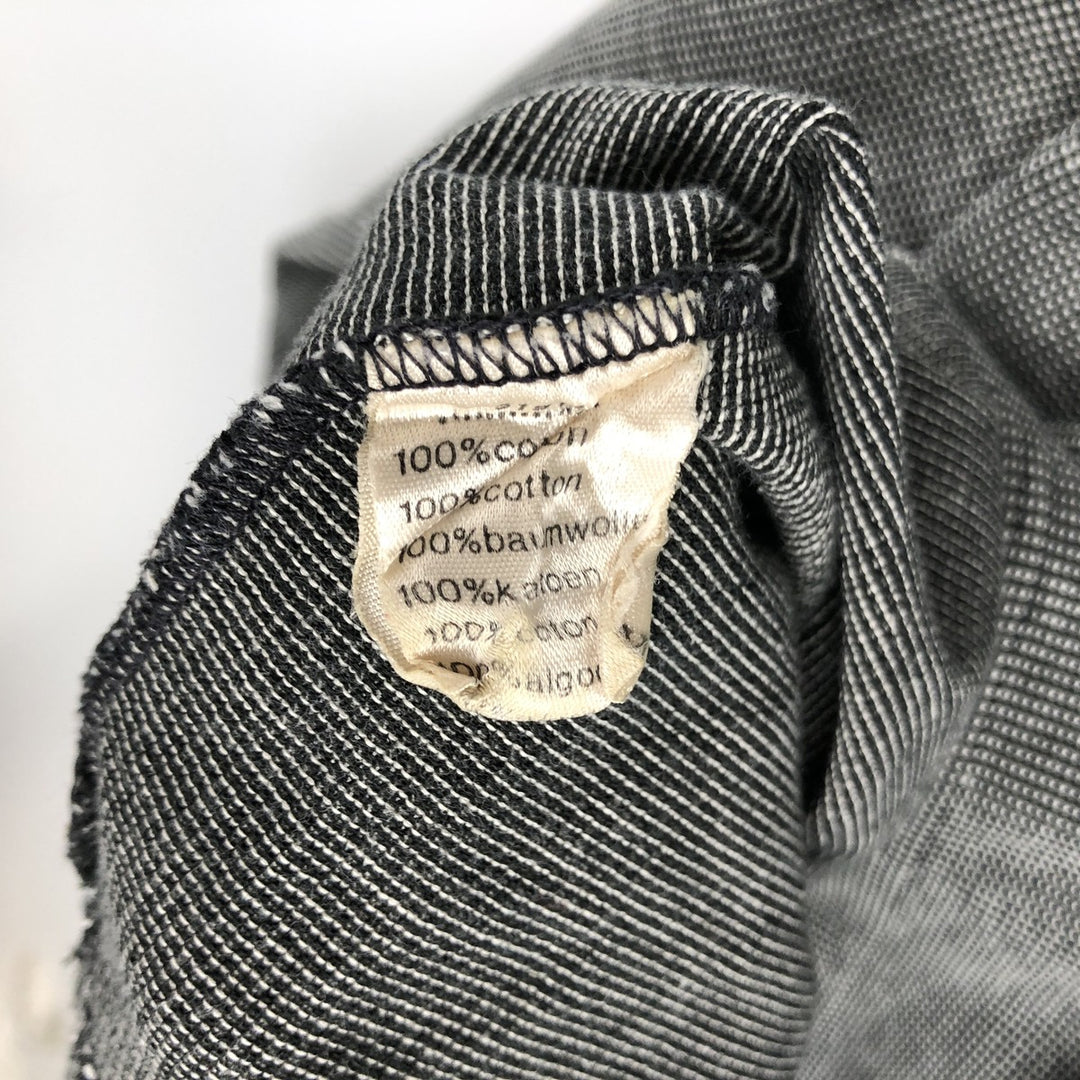 Lacoste long-sleeved polo shirt, made in France, size 5 (equivalent to men's L). cotton Charcoal Vintage Second Hand