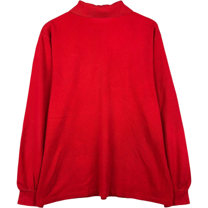 80'S Lacoste LACOSTE CHEMISE French Lacoste long sleeve polo shirt made in France size 5 men's L equivalent vintage cotton red type Vintage Second Hand