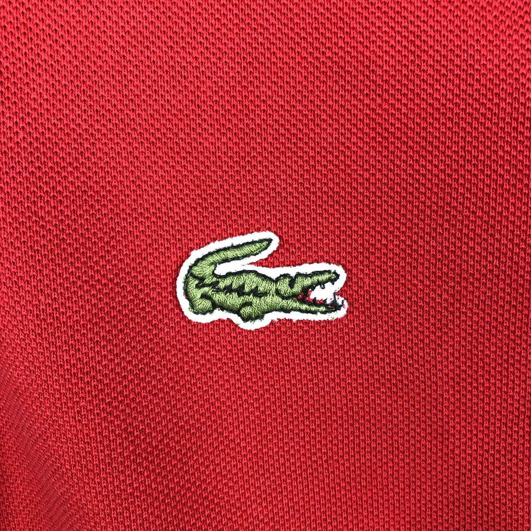 80'S Lacoste LACOSTE CHEMISE French Lacoste long sleeve polo shirt made in France size 5 men's L equivalent vintage cotton red type Vintage Second Hand