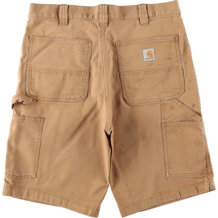 Carhartt Relaxed Fit Duck Painter Shorts, Men's, W34 equivalent cotton brown type Vintage Second Hand