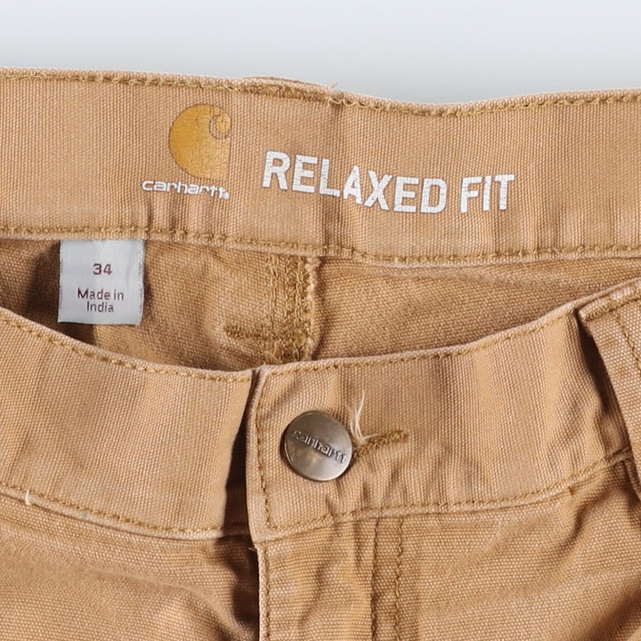 Carhartt Relaxed Fit Duck Painter Shorts, Men's, W34 equivalent cotton brown type Vintage Second Hand