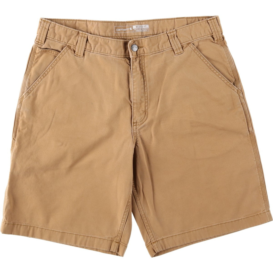 Carhartt Relaxed Fit Duck Work Shorts, Men's Size 36 cotton brown type Vintage Second Hand
