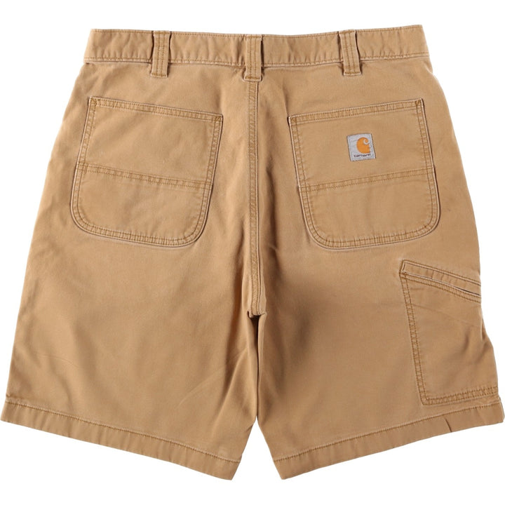 Carhartt Relaxed Fit Duck Work Shorts, Men's Size 36 cotton brown type Vintage Second Hand