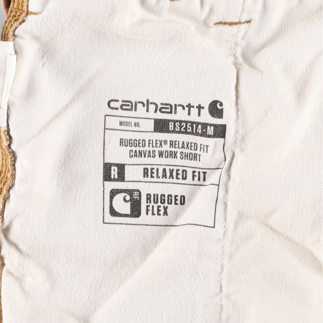 Carhartt Relaxed Fit Duck Work Shorts, Men's Size 36 cotton brown type Vintage Second Hand