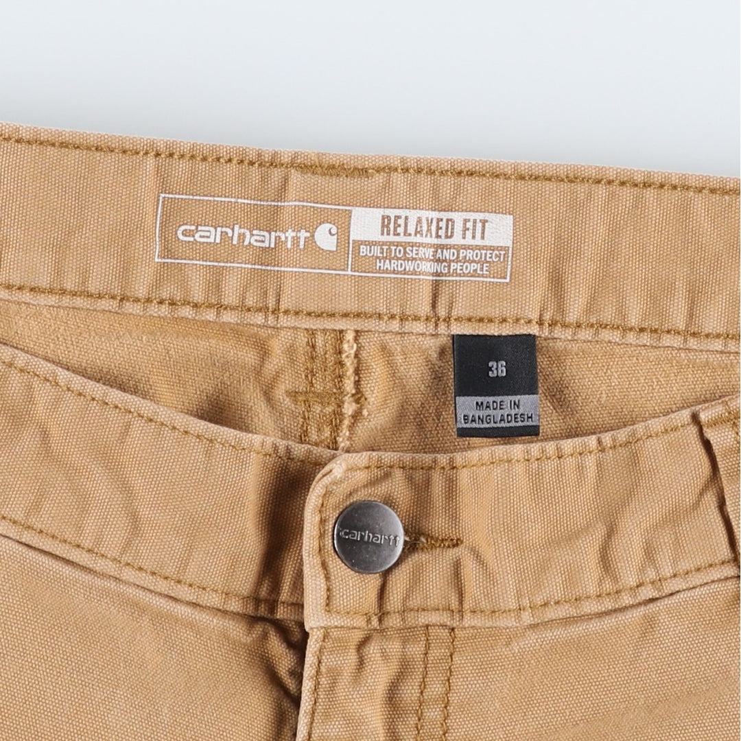 Carhartt Relaxed Fit Duck Work Shorts, Men's Size 36 cotton brown type Vintage Second Hand