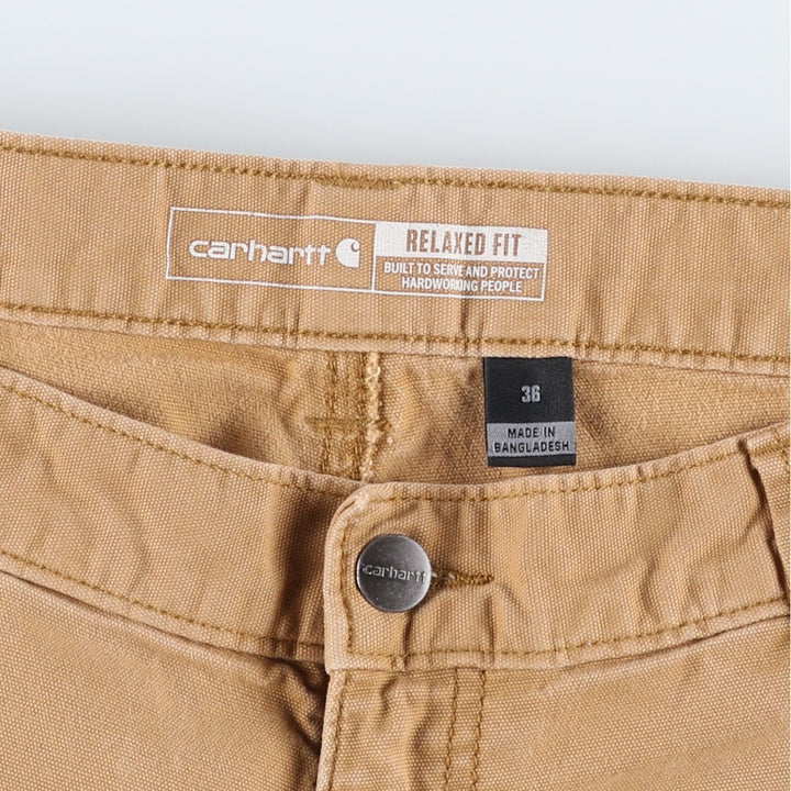 Carhartt Relaxed Fit Duck Work Shorts, Men's Size 36 cotton brown type Vintage Second Hand