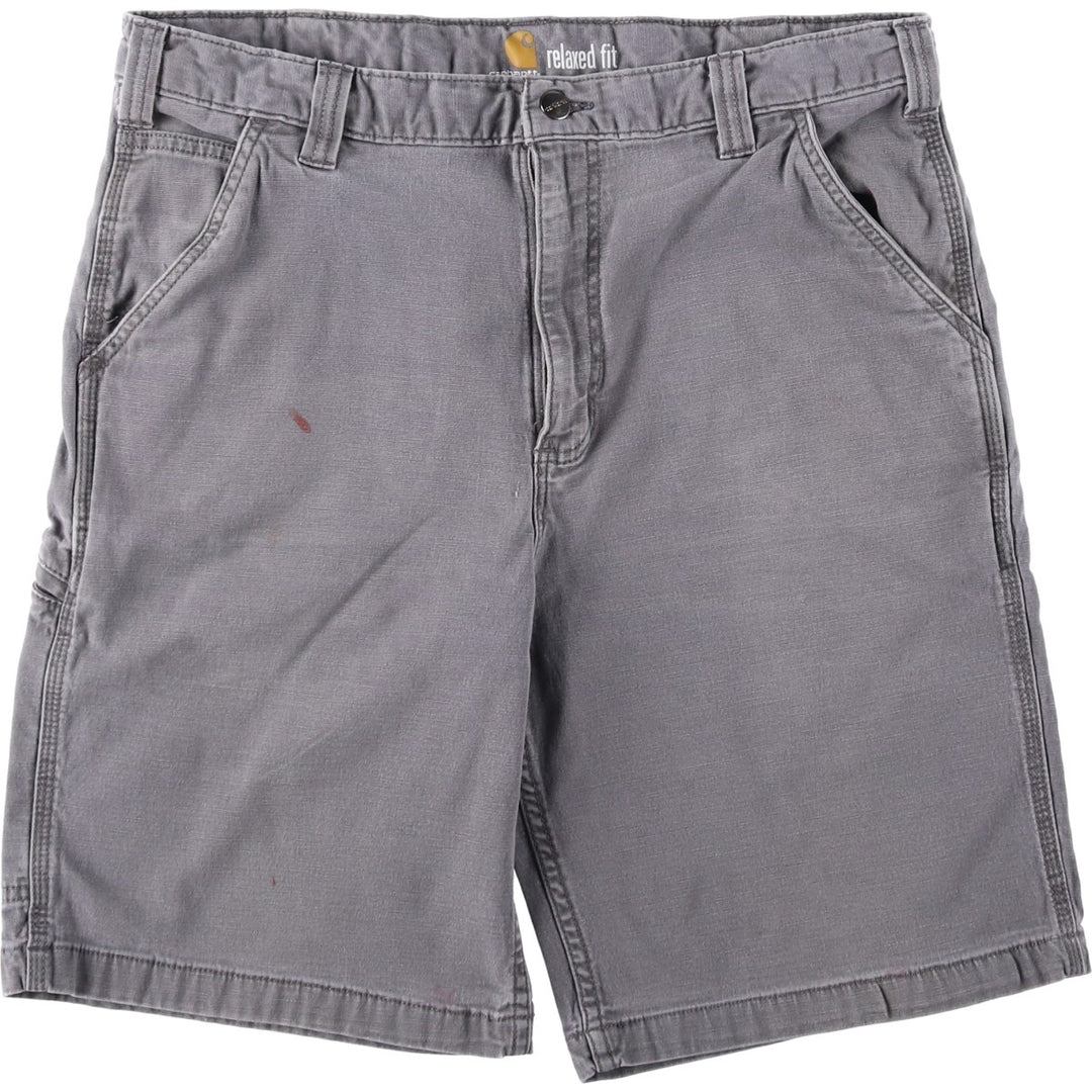 Carhartt Relaxed Fit Duck Work Shorts, Men's Size 36 cotton gray type Vintage Second Hand