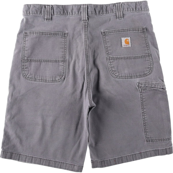 Carhartt Relaxed Fit Duck Work Shorts, Men's Size 36 cotton gray type Vintage Second Hand