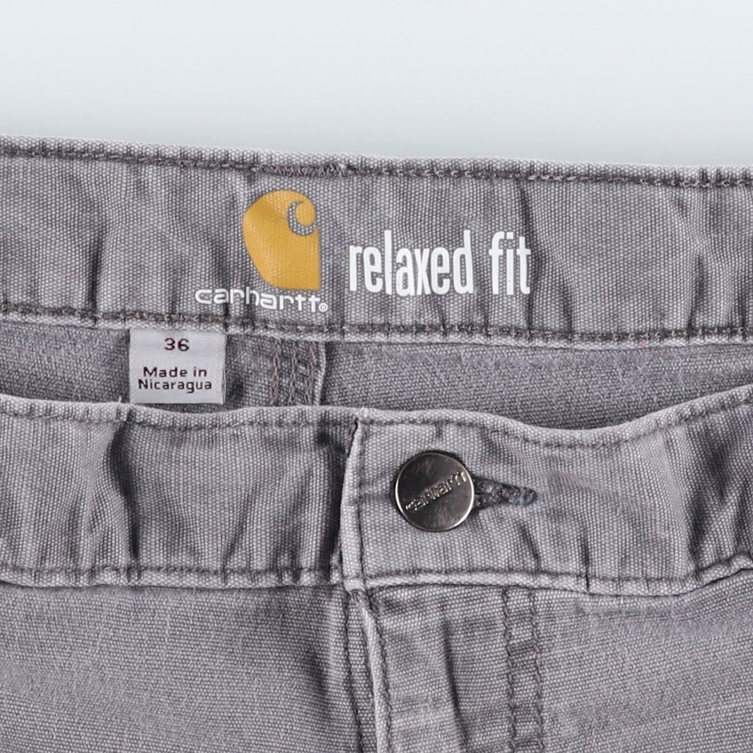 Carhartt Relaxed Fit Duck Work Shorts, Men's Size 36 cotton gray type Vintage Second Hand