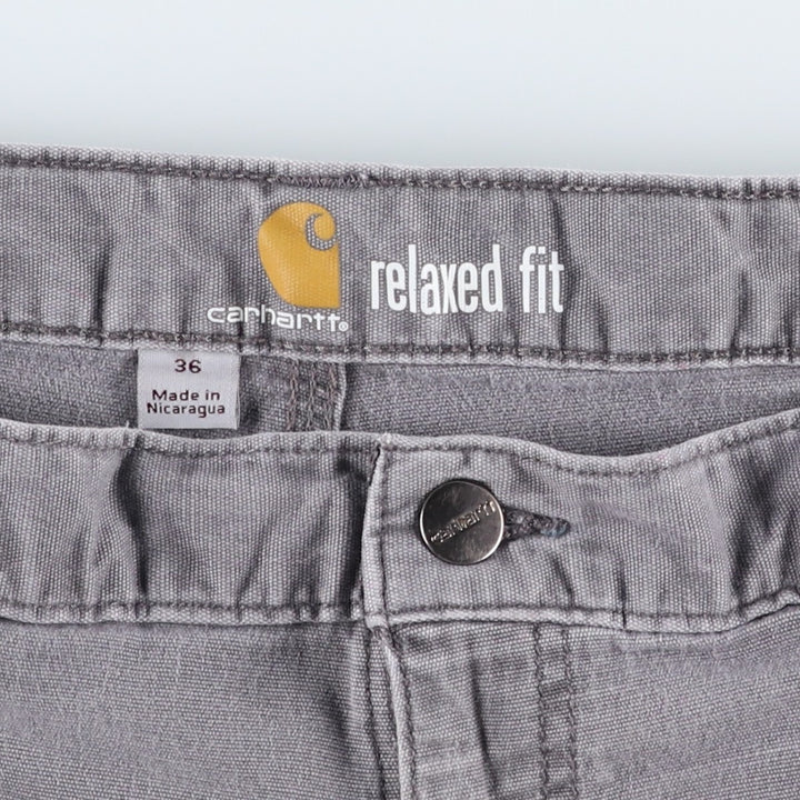 Carhartt Relaxed Fit Duck Work Shorts, Men's Size 36 cotton gray type Vintage Second Hand