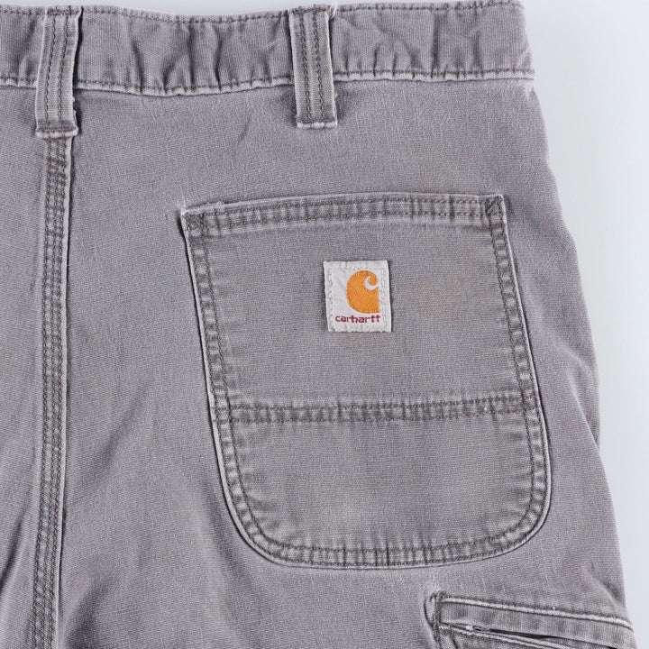 Carhartt Relaxed Fit Duck Work Shorts, Men's Size 36 cotton gray type Vintage Second Hand
