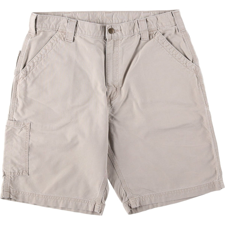 Carhartt ORIGINAL FIT Duck Painter Shorts, Men's, W36 equivalent cotton Beige type Vintage Second Hand
