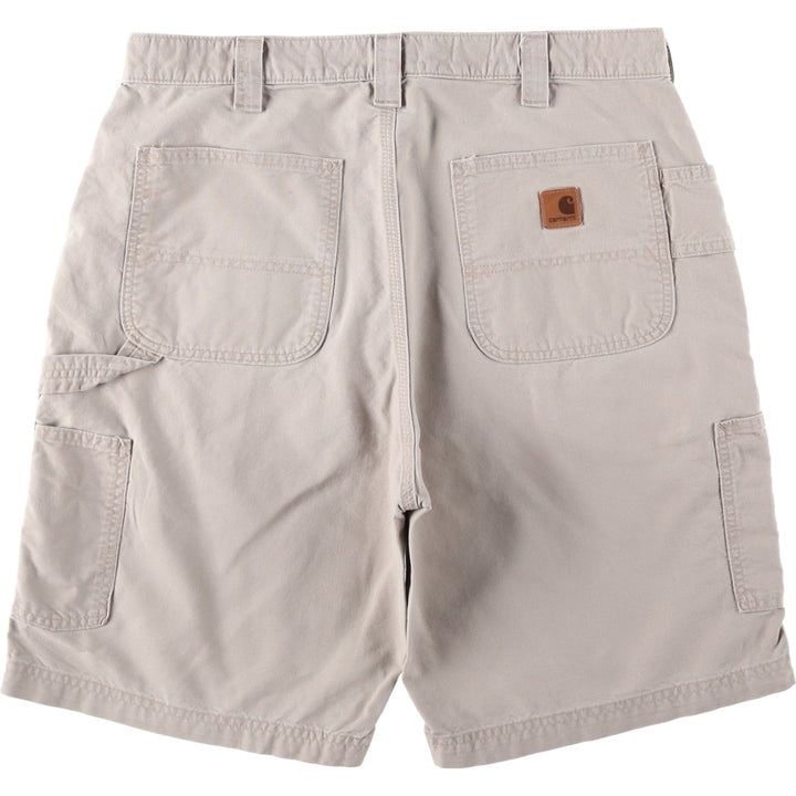 Carhartt ORIGINAL FIT Duck Painter Shorts, Men's, W36 equivalent cotton Beige type Vintage Second Hand