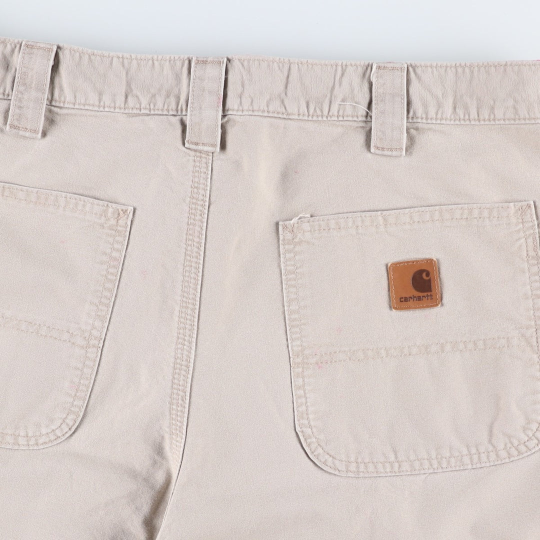 Carhartt ORIGINAL FIT Duck Painter Shorts, Men's, W36 equivalent cotton Beige type Vintage Second Hand