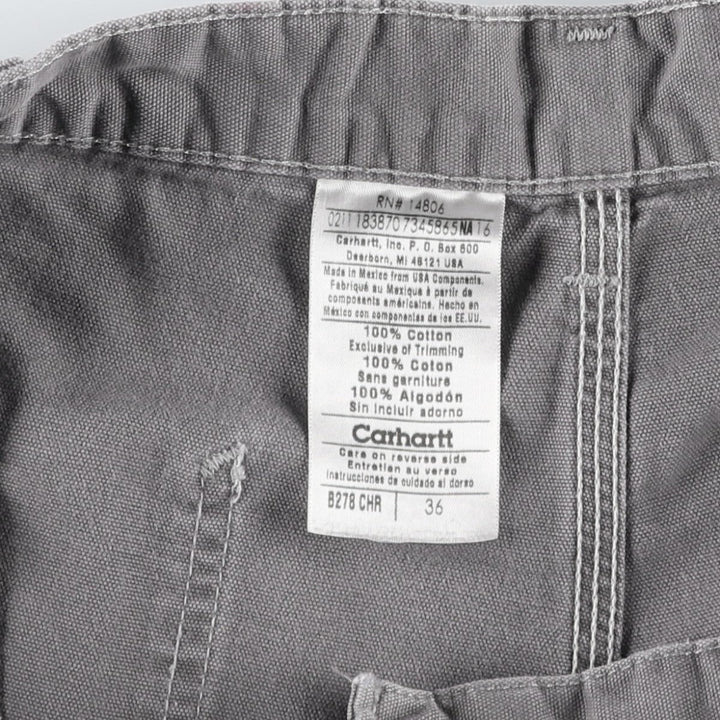 Carhartt Duck Painter Shorts, Men's, Size W37 cotton gray type Vintage Second Hand