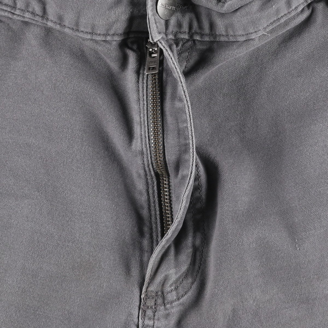 Carhartt Relaxed Fit Duck Canvas Work Shorts (Men's W40 equivalent) - Large Size cotton gray type Vintage Second Hand