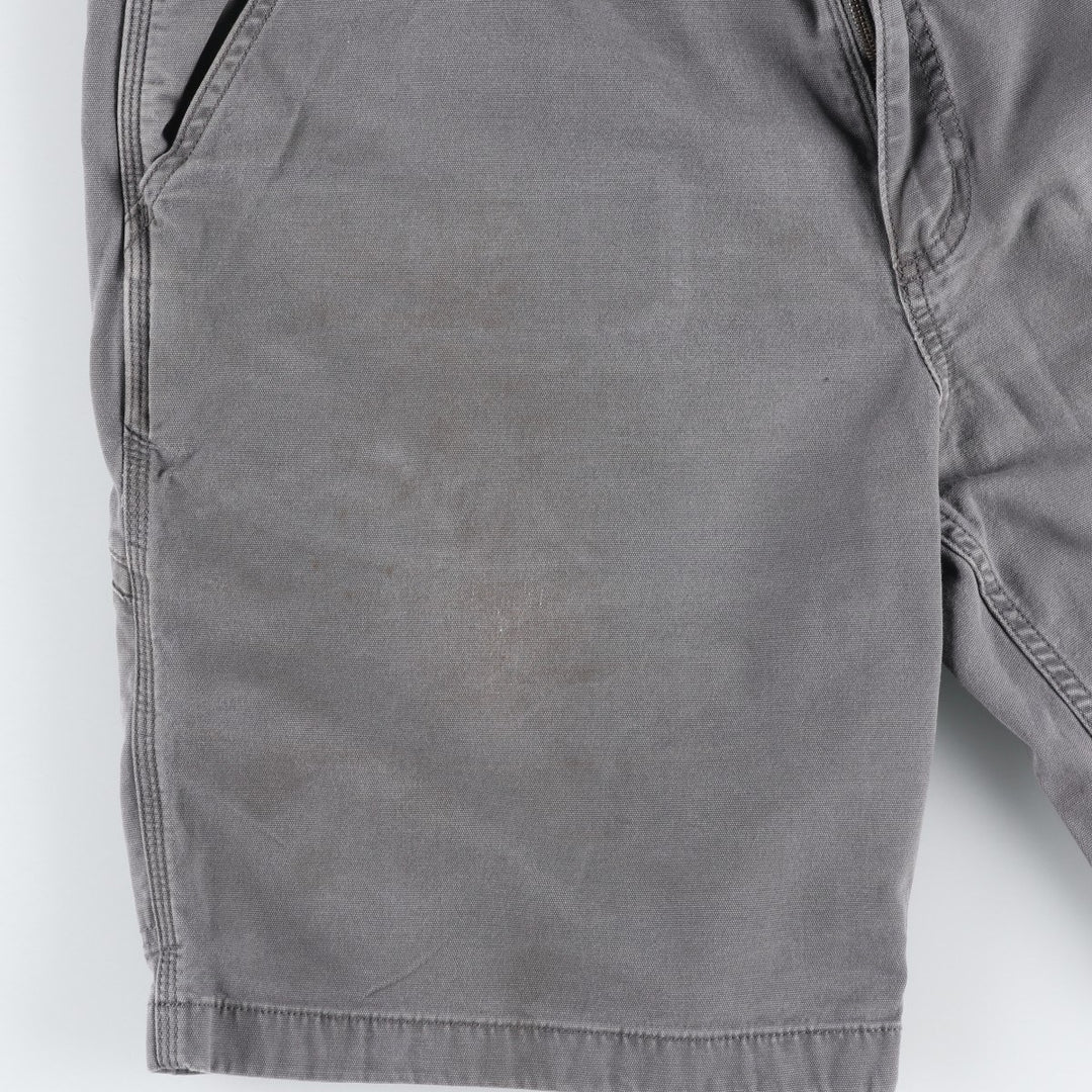 Carhartt Relaxed Fit Duck Canvas Work Shorts (Men's W40 equivalent) - Large Size cotton gray type Vintage Second Hand