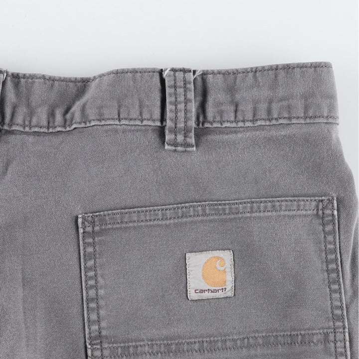 Carhartt Relaxed Fit Duck Canvas Work Shorts (Men's W40 equivalent) - Large Size cotton gray type Vintage Second Hand