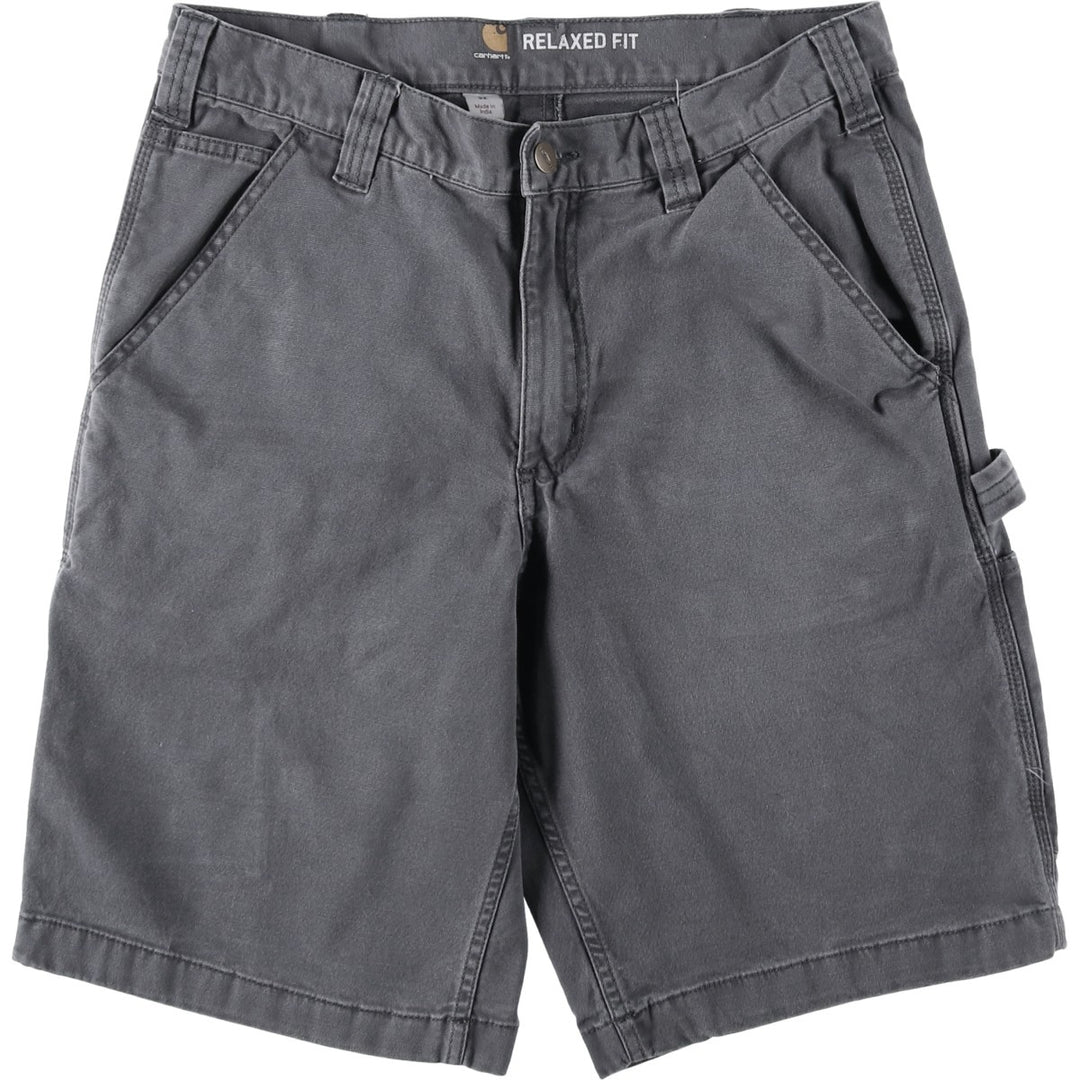 Carhartt Duck Painter Shorts, Men's Size W32 cotton Charcoal Vintage Second Hand