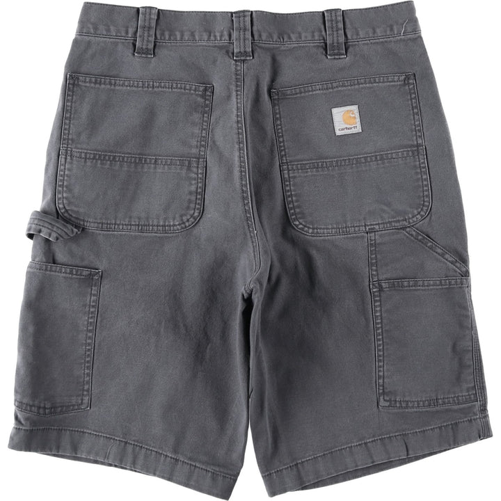 Carhartt Duck Painter Shorts, Men's Size W32 cotton Charcoal Vintage Second Hand