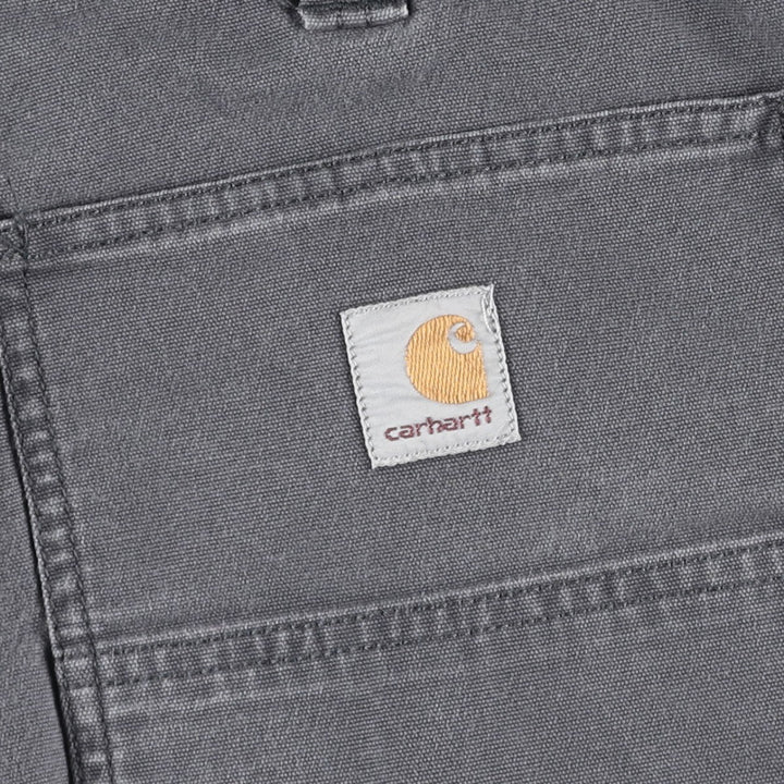 Carhartt Duck Painter Shorts, Men's Size W32 cotton Charcoal Vintage Second Hand