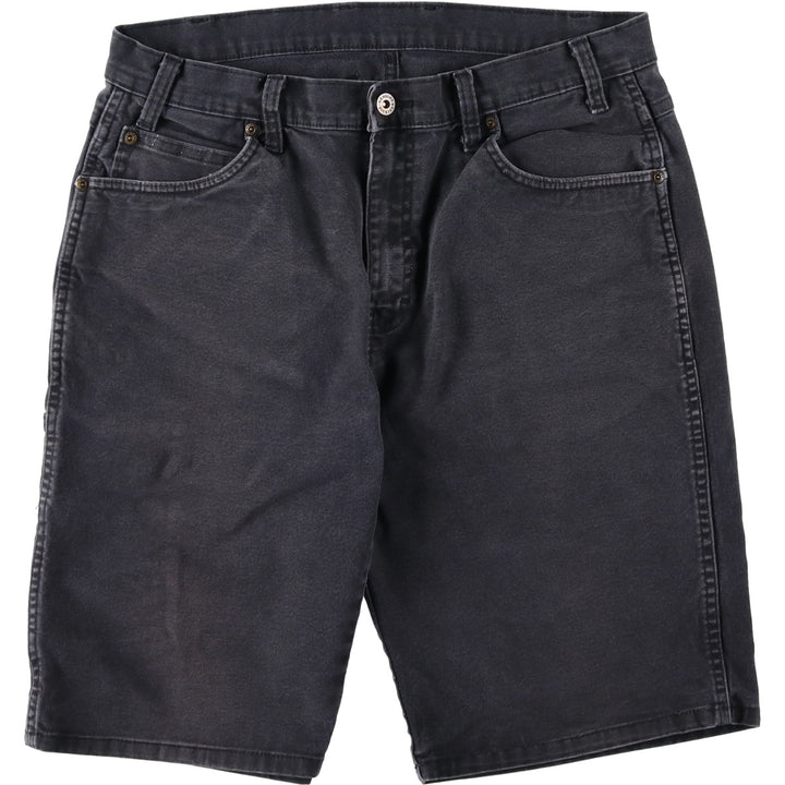 Dickies Duck Fabric Work Shorts, Half Pants, Men's, W34 equivalent cotton black type Vintage Second Hand