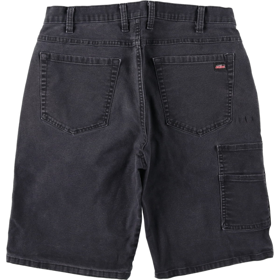 Dickies Duck Fabric Work Shorts, Half Pants, Men's, W34 equivalent cotton black type Vintage Second Hand