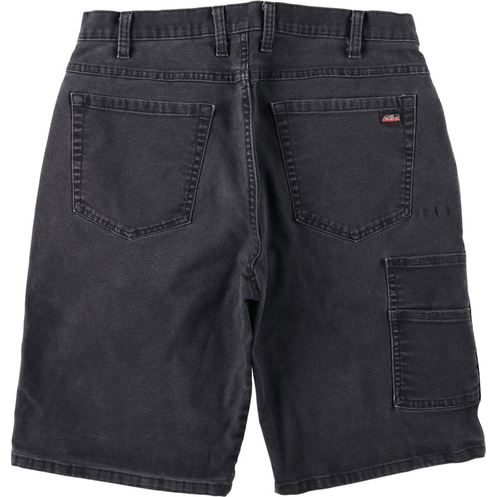 Dickies Duck Fabric Work Shorts, Half Pants, Men's, W34 equivalent cotton black type Vintage Second Hand