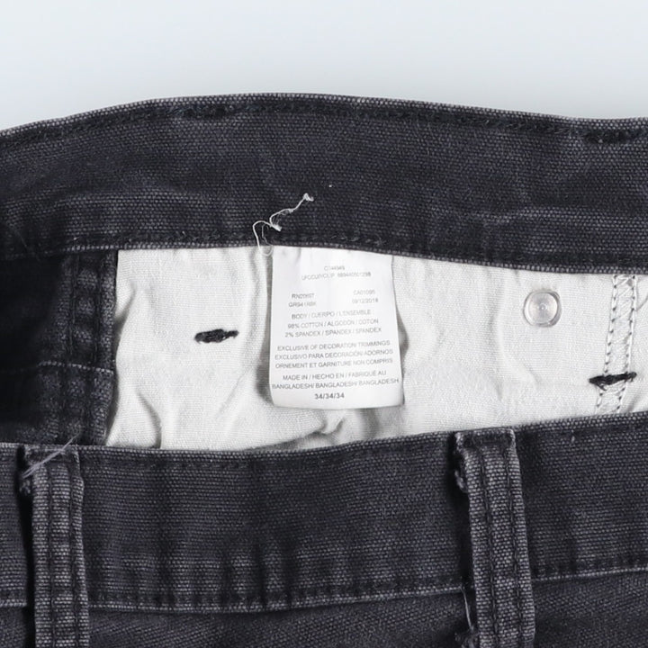 Dickies Duck Fabric Work Shorts, Half Pants, Men's, W34 equivalent cotton black type Vintage Second Hand