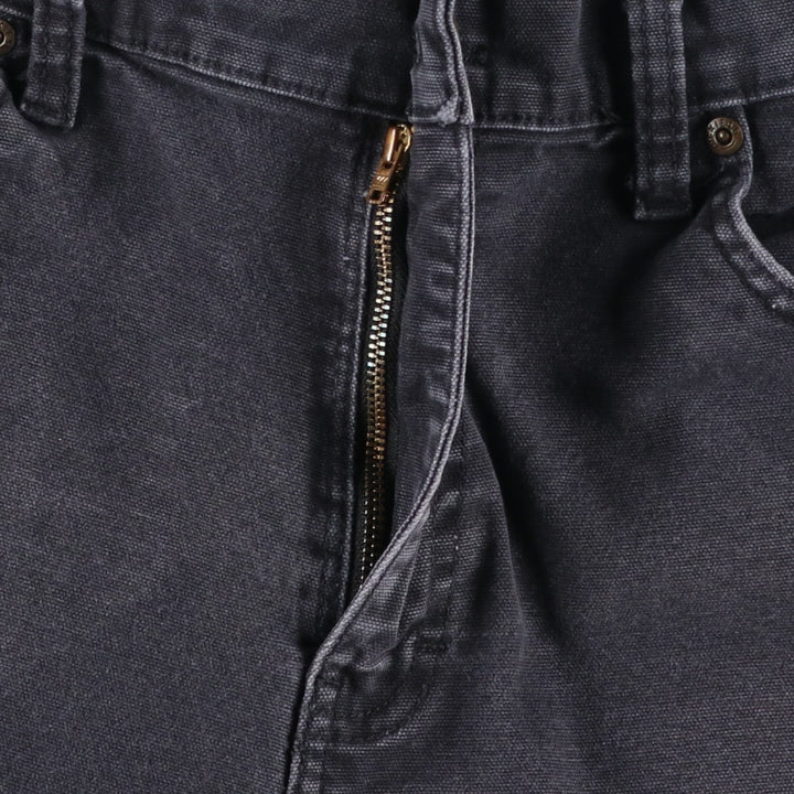 Dickies Duck Fabric Work Shorts, Half Pants, Men's, W34 equivalent cotton black type Vintage Second Hand