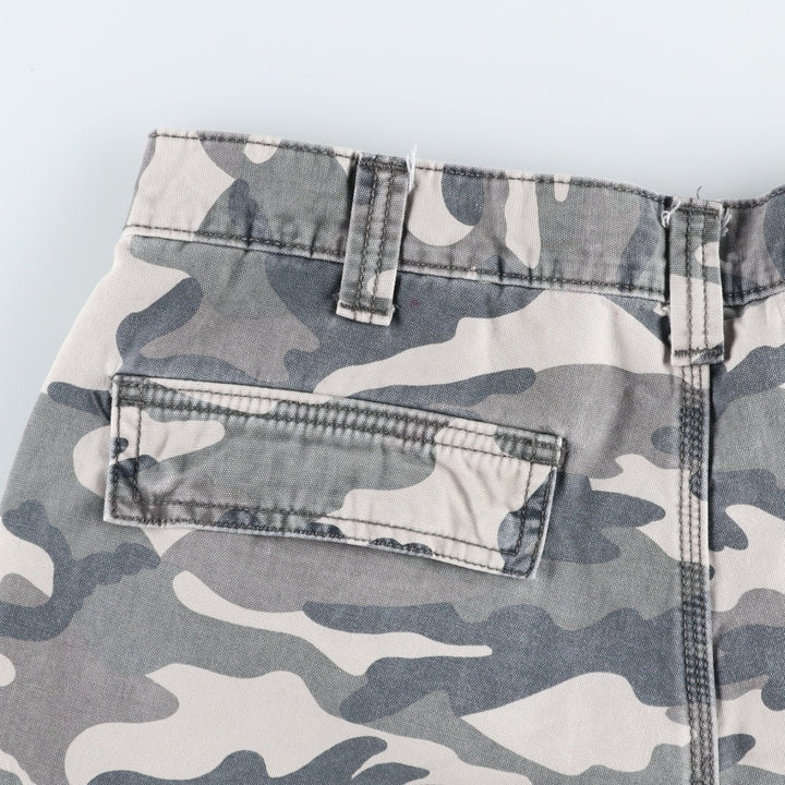 Carhartt Relaxed Fit Camouflage Pattern Duck Cargo Shorts, Men's, W34 equivalent cotton gray type Vintage Second Hand