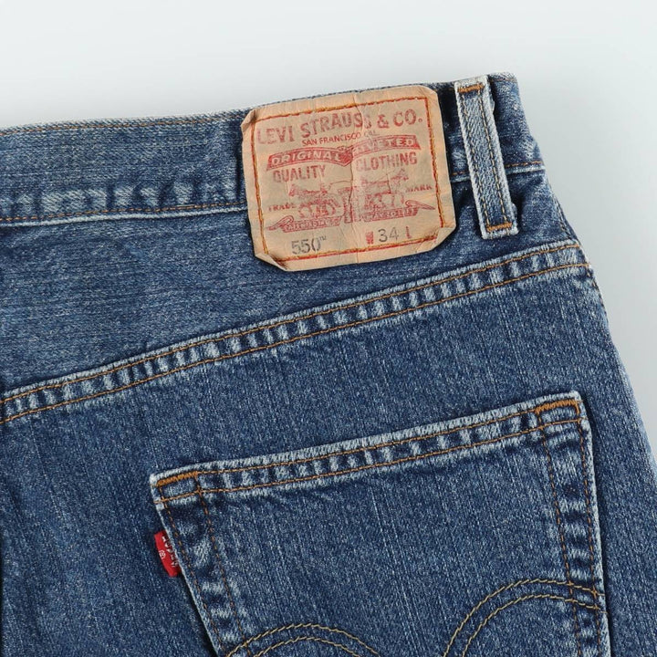 Levi's 550 Relaxed Fit Denim Shorts, Men's Size W34 cotton blue type Vintage Second Hand