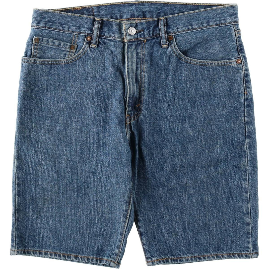Levi's 505 denim shorts, short pants for men, size W34 cotton blue type Vintage Second Hand